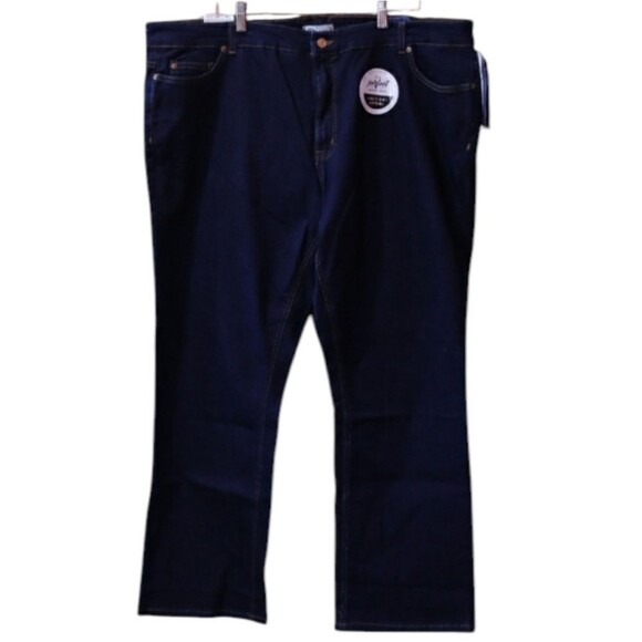 Dickies Bootcut Dark Wash Denim Work Chore Outdoor Jeans 24 Reg The Perfect Shap - Picture 1 of 12